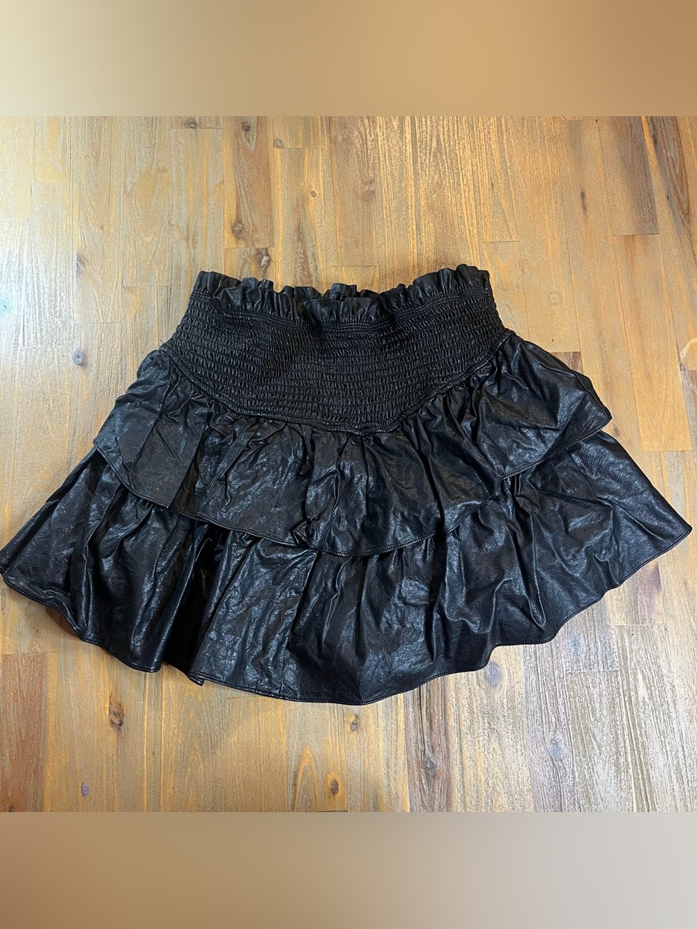 Y2K black mini skirt
